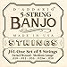 D'Addario J61 5-String Banjo Strings, Nickel, Light, 10-23