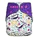 EcoAble Baby Charcoal Bamboo All-In-One AIO Cloth Diaper w/ Pocket, Size 10-30Lb (Lighthouse)