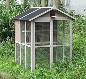 Lifland Taubenschlag Zimmervoliere Grosser Vogelkafig Aus Holz Fur Tauben Tauben Touterelles Amazon De Haustier