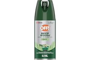 OFF! Deep Woods Travel Size Insect Repellent Aerosol, Dry, Non-Greasy Formula, Bug Spray with Long Lasting Protection from Mosquitoes, 2.5 oz