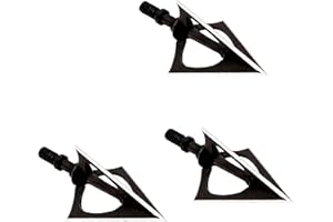 New Archery Products NAP Hellrazor Bow Big Game Hunting Solid Steel Fixed Blade 3 Pieces Broadhead Set