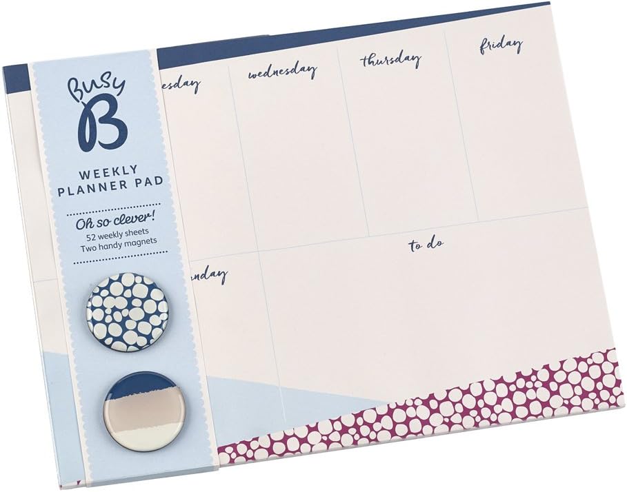 Busy B Weekly Planner Pad with 52 Tear Off Sheets Amazon.co.uk Office