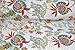 Stunning White Multicolor Mukut Print King Size Kantha Quilt, Kantha Blanket, Bed Cover, King Kantha bedspread, Bohemian Bedding Size 90x108 Inch