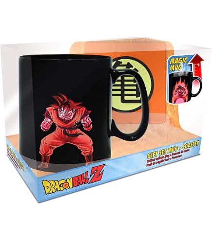 Amazon.com | Dragon Ball Super Anime Manga Heat Reactive Color Changing 16  OZ. Tea Coffee Mug Cup: Coffee Cups & Mugs