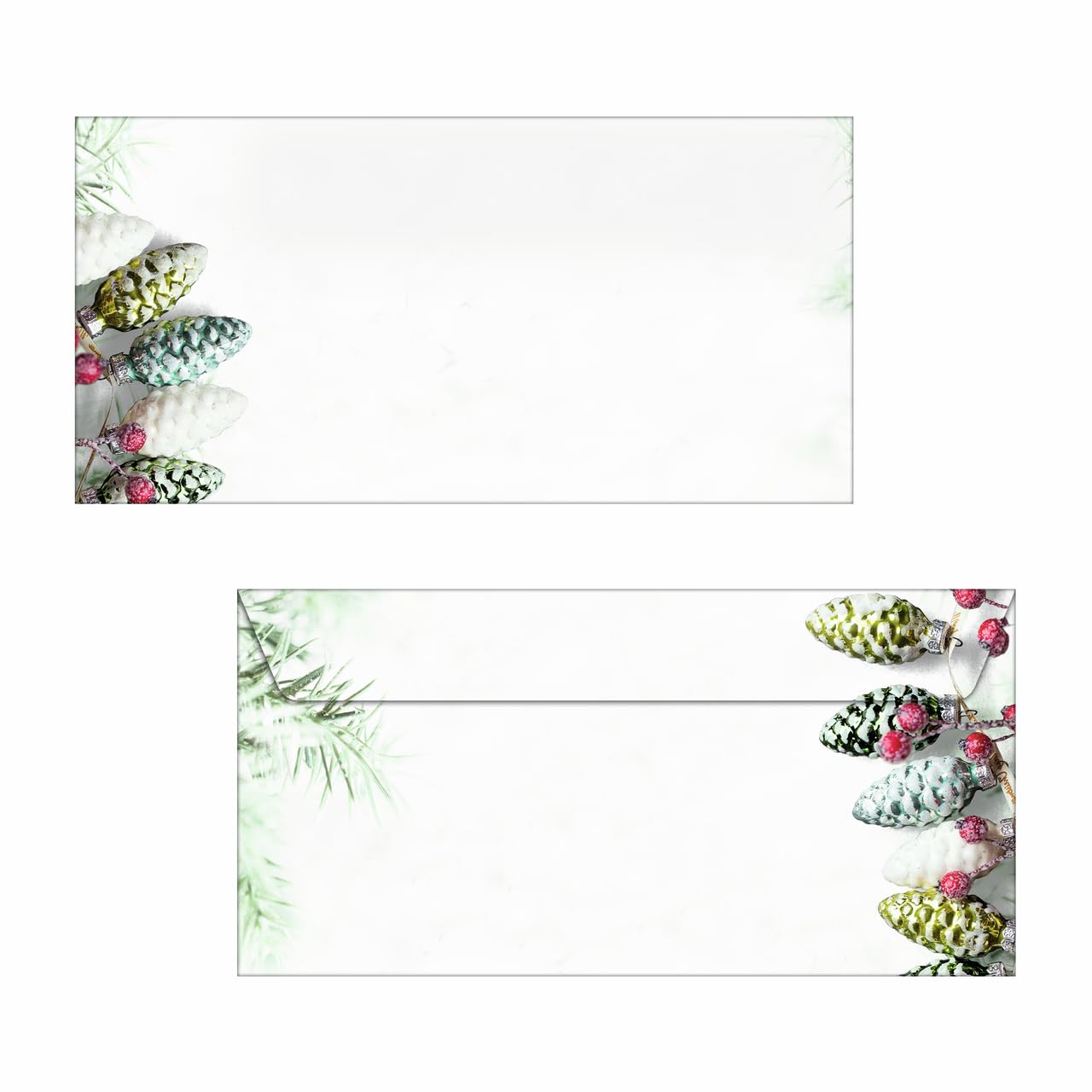 SIGEL DU177 Christmas envelopes "Christmas Garland", DL, without window, 90 gsm, 50 Pieces