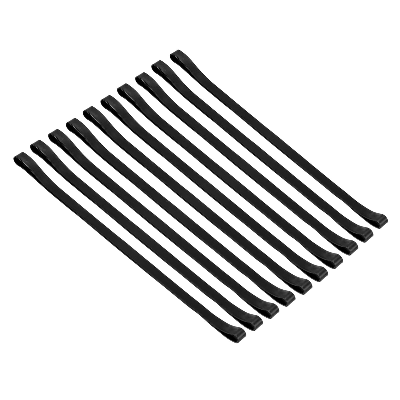 PATIKIL Towel Bands, 10 Pack Elastic Towel Clips Cruise Essentials Windproof Silicone Beach Towel Straps for Beach Pool Cruise Chairs, Black