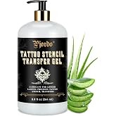 Pjordo Tattoo Stencil Transfer Gel Solution : for Transfer Stickers Paper, Tattoo Supplies Accessories for Tattoo Artists &amp; Beginners