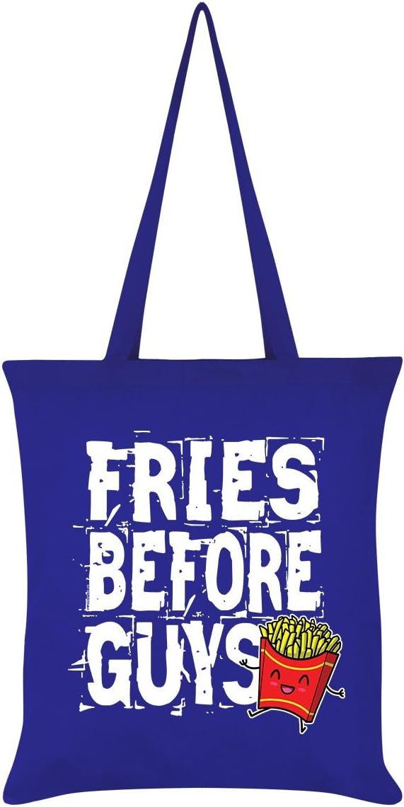 Fries Before Guys Tote Bag Royal Blue 38x42cm