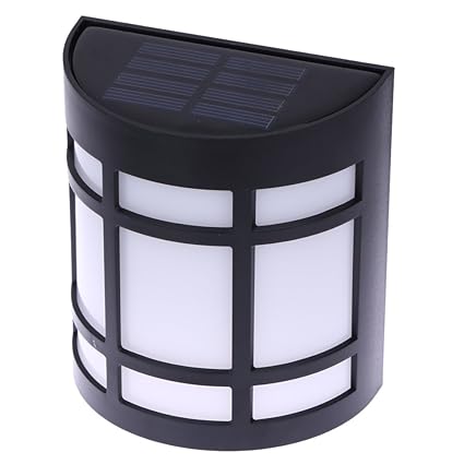 Amazon Com Awakingdemi Solar Fence Lights For Wall 7 Color 6 Led