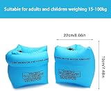 TSHAOUN 3 Pairs Inflatable Swimming Armbands Kids Adults Float Roll Up Sleeves view 2