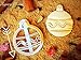 Holiday Ornament Cookie Cutter - Round Embossed Christmas Cutters for Finial Cookies - Xmas Plastic Molds - Unique Presents for Baking - Mini Shapes by Sugary Charm