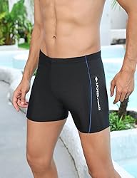 KANAV 3 Pack Men's Athletic Square Leg Swimsuit
