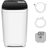 Nictemaw Full Automatic Portable Washing Machine,2-in-1 Combination Washer with 10 Programs and 8 water levels, 1.45cu…