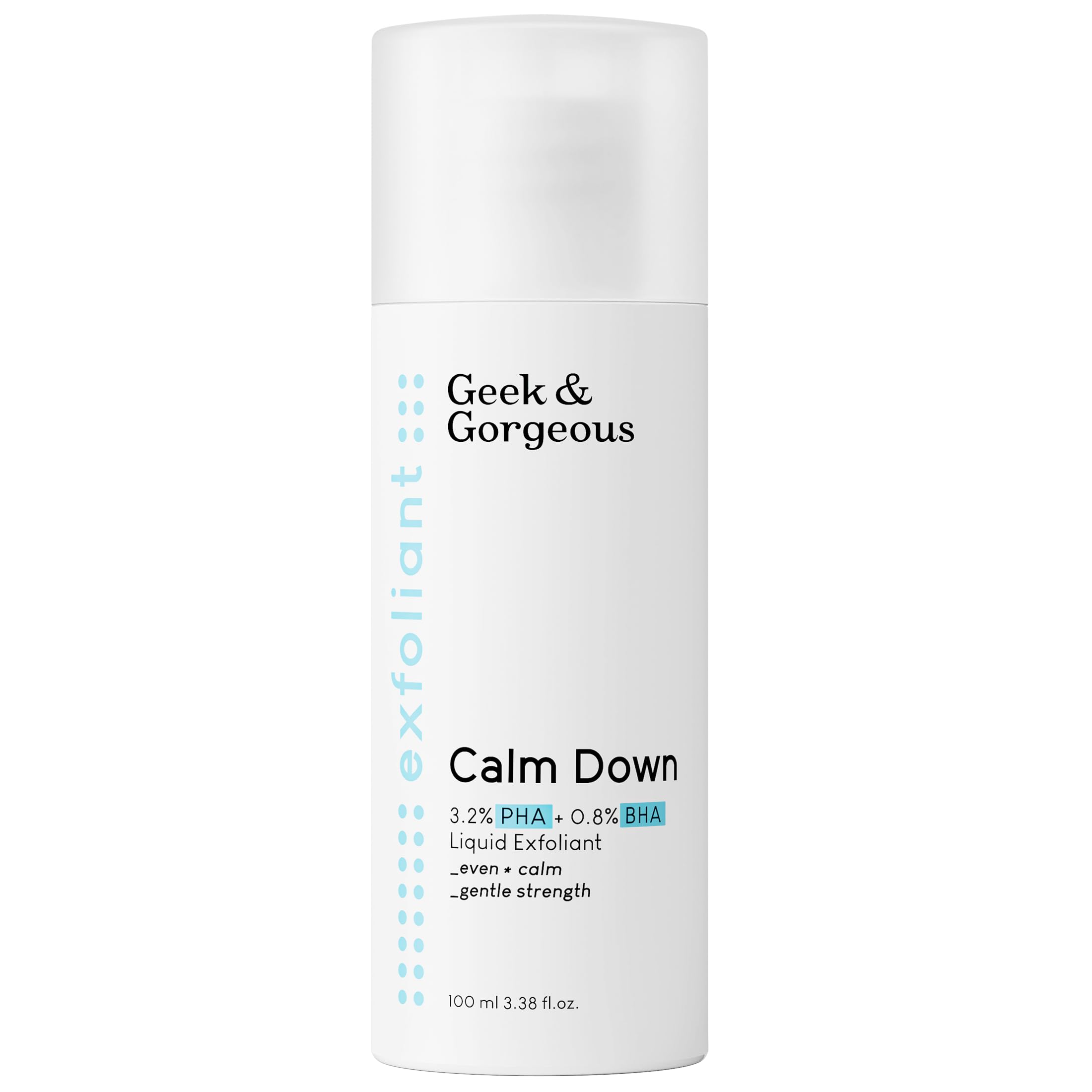 Geek & Gorgeous Calm Down 4% PHA + BHA Liquid 100ML