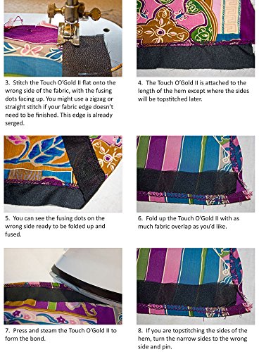 Superpunch Touch O'Gold II Black HTC1850-2 - 20 Inches Wide, Fusible Lightweight Woven Interfacing Sold by The Yard - Thumbnail 5