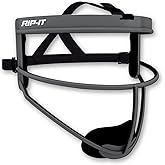RIP-IT Defense Pro Softball Face Mask | Lightweight Protective Softball Fielder's Mask | Adult | Charcoal