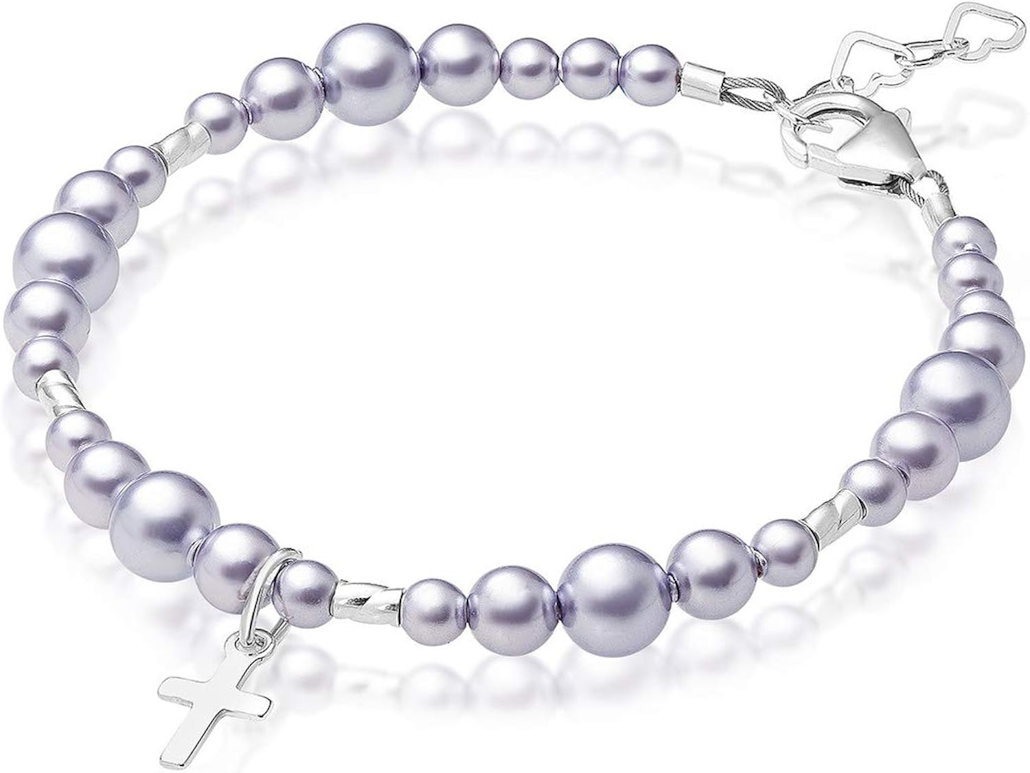 Baby Crystals Sterling Silver Baby Bracelets for infant