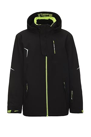 Killtec Jungen Ximo Jr Skijacke / Funktionsjacke mit Kapuze und Schneefang