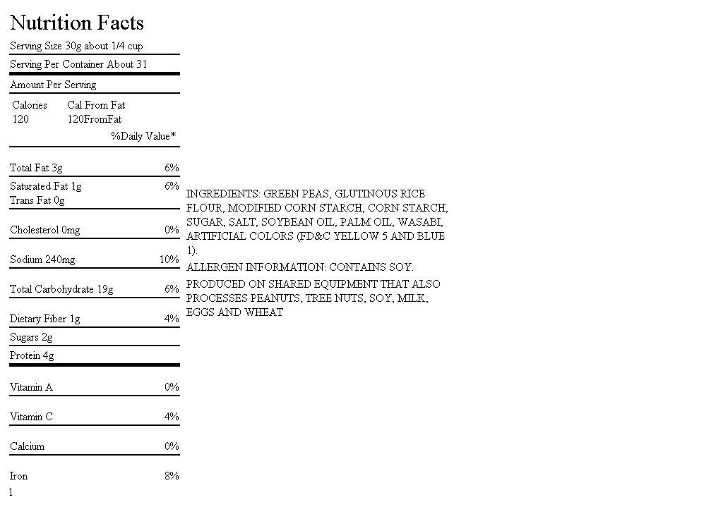 Wasabi Peas / Shop Page 2 Huge Savings! Save up to 14 USA Chest Nuts