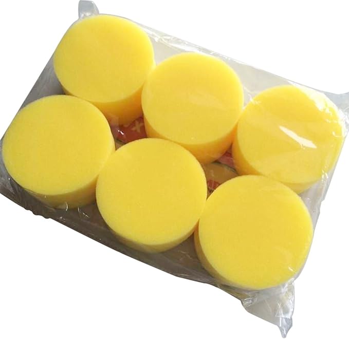 Amazon Carangels ワックスが塗りやすいスポンジﾞ ワックスアプリケーター ソフトワックススポンジ 光沢upとキズから愛車を守る 12個セット クロス タオル 車 バイク