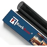 RockRose 5% Premium Carbon Car Window Tint Film 20 in x 10FT 2PLY Charcoal Privacy Film UV, Heat Blocking Tint for Car or Home Adhesive Film Easy Shrink, Plotter Friendly Pro Grade