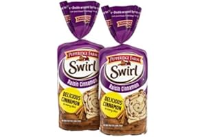 GENERIC Pepperidge Farm's Raisin Cinnamon Bread | 2 Loaves x 16 oz | Wholesome Swirl Delight