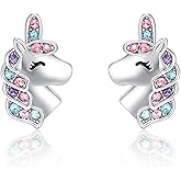 KINGSIN Unicorn Earrings for Girls Hypoallergenic Earring for Girl Unicorns Jewelry Gifts for Daughter Granddaughter Sister Valentines Christmas Birthday Back to school