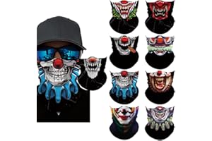 Sidasion Neck Gaiter Mask,UV Protection Bandana Gator Face Cover Covering Mask,Tube Scarf,Neck Warmer Balaclava,Headband