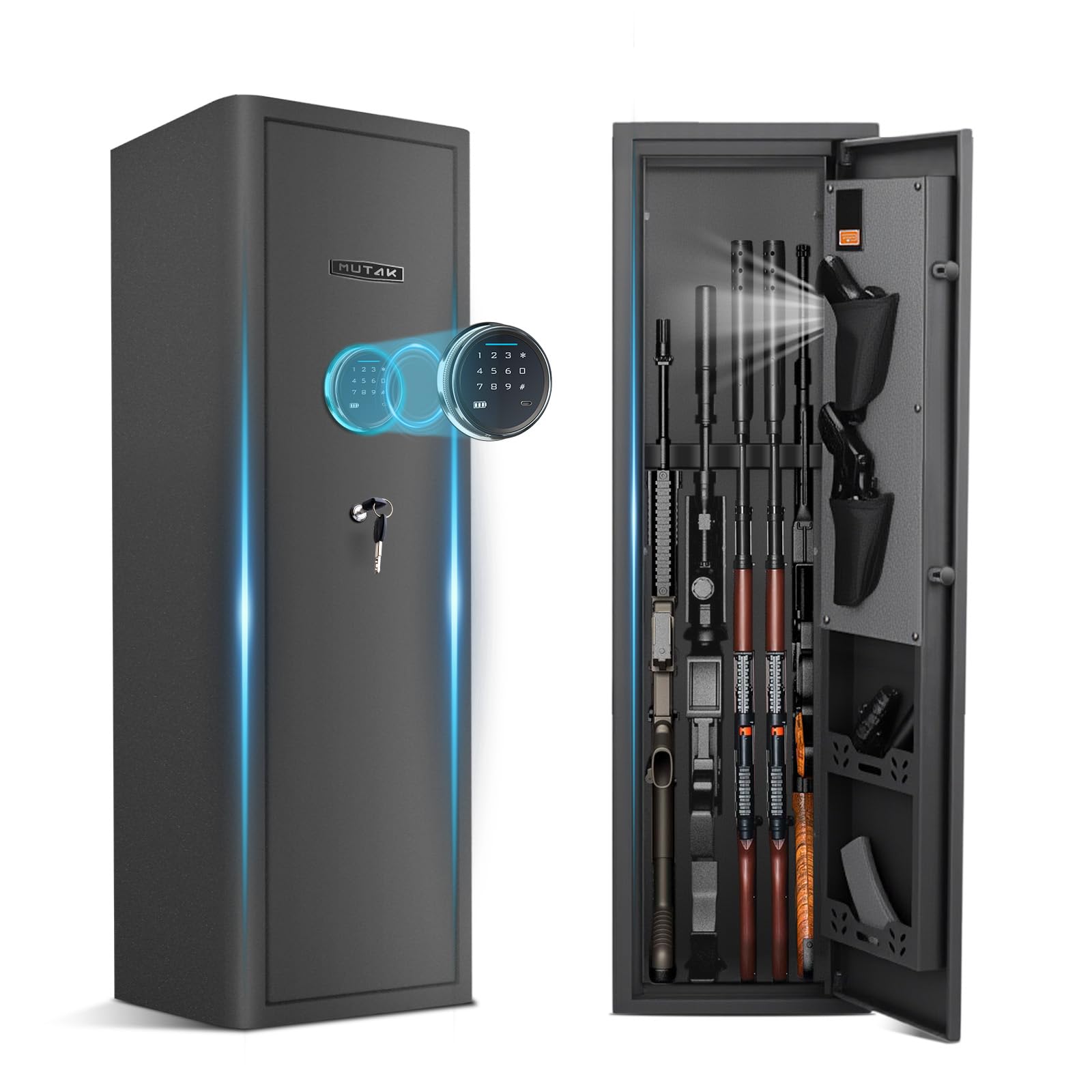 Mutak 4-5 Safe for Rifle and Pistols, Long Gun Safe for Rifle Shotgun ...