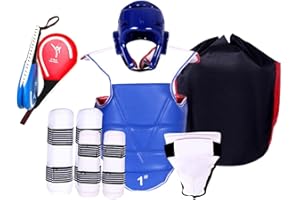 Hi.FANCY Karate Sparring Gear Complete Taekwondo Sparring Gear Set Boxing Headgear Professional Training Equipment Adults Kid