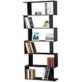 Bücherregal HWC-A27, Standregal Wohnregal, 183x80cm 3D-Struktur 5