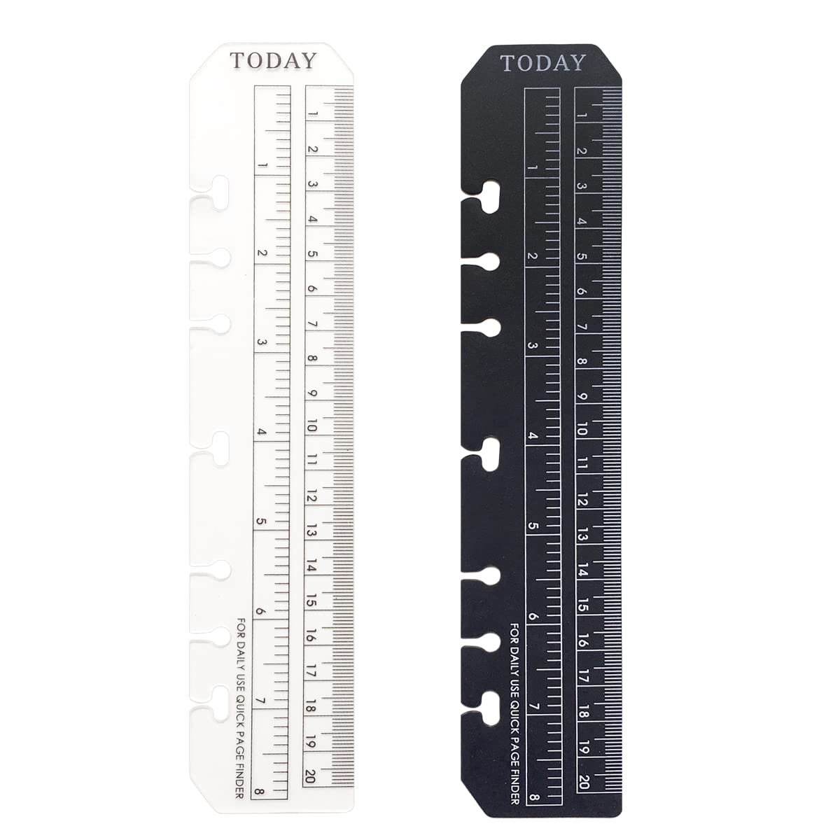 D Ring Binder Accessory Punched Binder Pockets Divider Ruler Tab Index (BTRuler,A5)