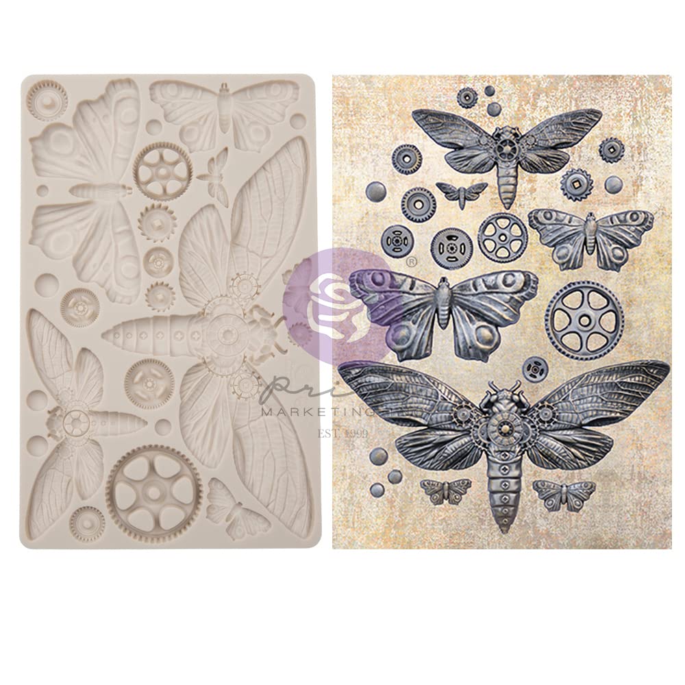 Finnabair Decor Moulds 5"X8"-Mecha Moth