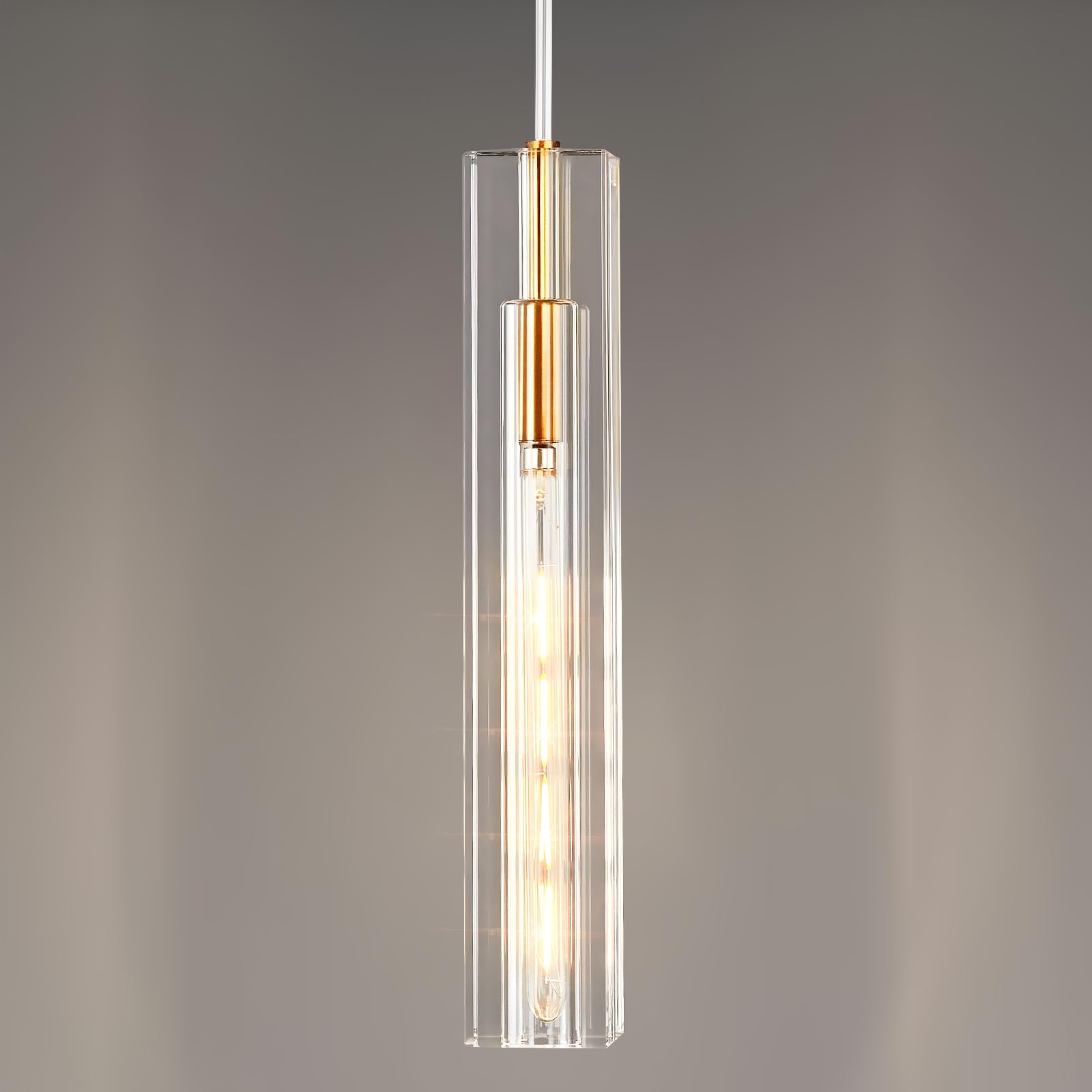 Photo 1 of FDPBY Modern Crystal Ceiling Kitchen Light Fixtures Pendant Lights Mini Pendant Light Pendant Lighting for Kitchen Island Bedroom Living Room Hallway Dining Room (1 Pack)