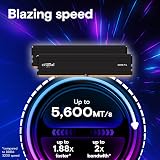 Crucial Pro DDR5 RAM 128GB Kit 2x64GB 5600MHz XMP 3.0 EXPO CP2K64G56C46U5 view 2