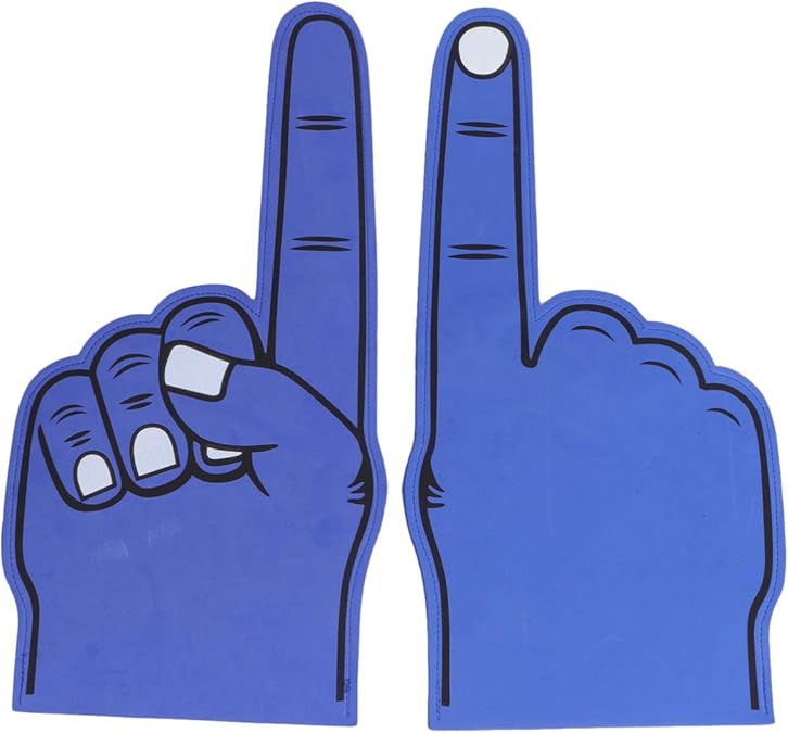 BESPORTBLE Number 1 Foam Finger Team Color Cheerleading Foam Hand Cheer