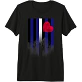 Mens Leather Pride Flag Mens Tee Premium Tri-blend T-Shirt