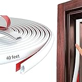White Rubber Weather Stripping Door Seal Strip, D