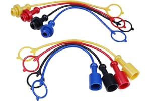 JZGRDN 8PK Hydraulic Quick Coupler Dust Cap & Plug Set Compatible with 1/4" John Deere 54D 60D 1023E 1025R 1026R 2025R 2026R 