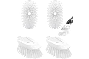PAMRACK Dish Brush Refill, 4 Pack Dish Brush Replacement Head for OXO Dish Brush, Brush Dispenser Refill Fits Soap Dispensing Handle