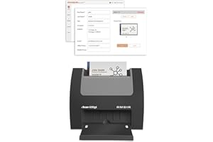 Ambir nScan 690gt-BCS High-Speed Vertical Card Scanner with AmbirScan Business Card for Windows PC One Time Purchase No Subscription Needed