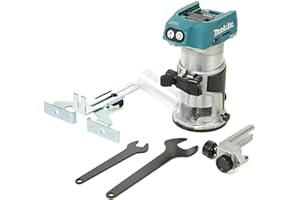 Makita 18V LXT Brushless Cordless Router with Dust Extraction, Variable Speed, Soft Start, Interchangeable Bases, Tool Only