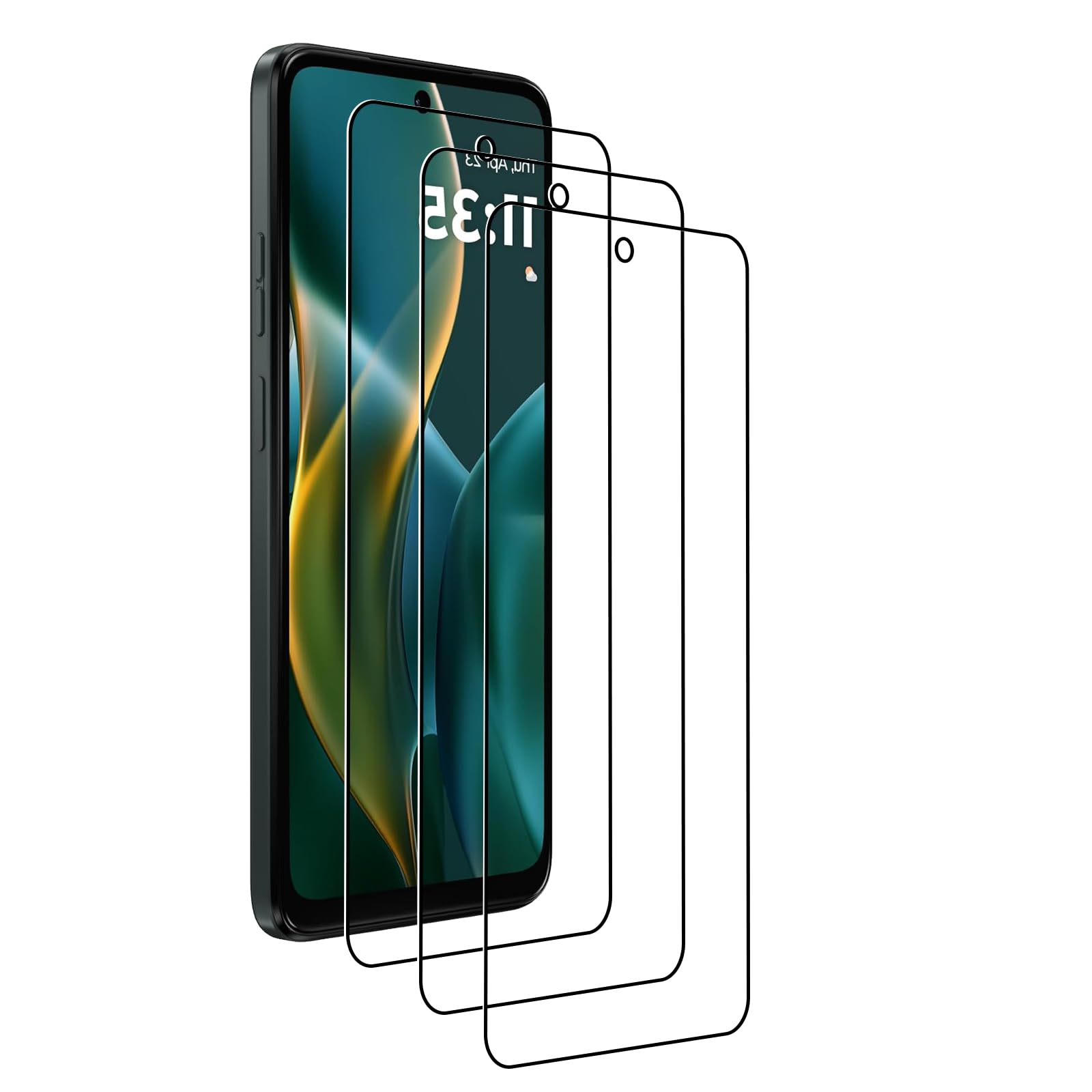 OWMGTS 3 Pack Screen Protector for Motorola Moto G 5G 2025/G Play 2025 Tempered Glass Film Upgrade 9H Hardness Case Friendly Easy Installation Bubble Free 3D Touch Support