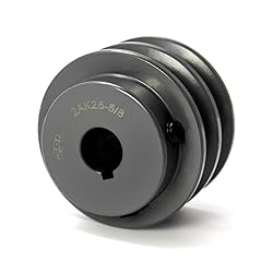 QWORK Double Groove Pulley/Sheave, 2.5"OD