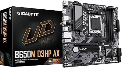 Gigabyte B650M D3HP AX Motherboard AM5 USB 3.2 Gen1 Wi-Fi 6E 2.5GbE