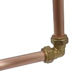 Pipestation 15mm Compression Elbow Connectors Pack of 2 Brass view 2