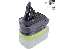 TPDL Adapter for Dyson V6 and for RYOBI, Fit for Dyson V6 Vacuum Cleaner & for Ryobi ONE+ Battery Lithium-Ion 18-Volt HP High Capacity PBP2005 P194 P193 PBP2004 Animal+Fluffy Absolute Motorhead