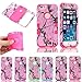 Tech Express (Tm) Pink Branch Grass Tree Camo Real Camouflage 3 Piece Snap On Real Design Cover Case for Apple Iphone SE / 5 / 5s