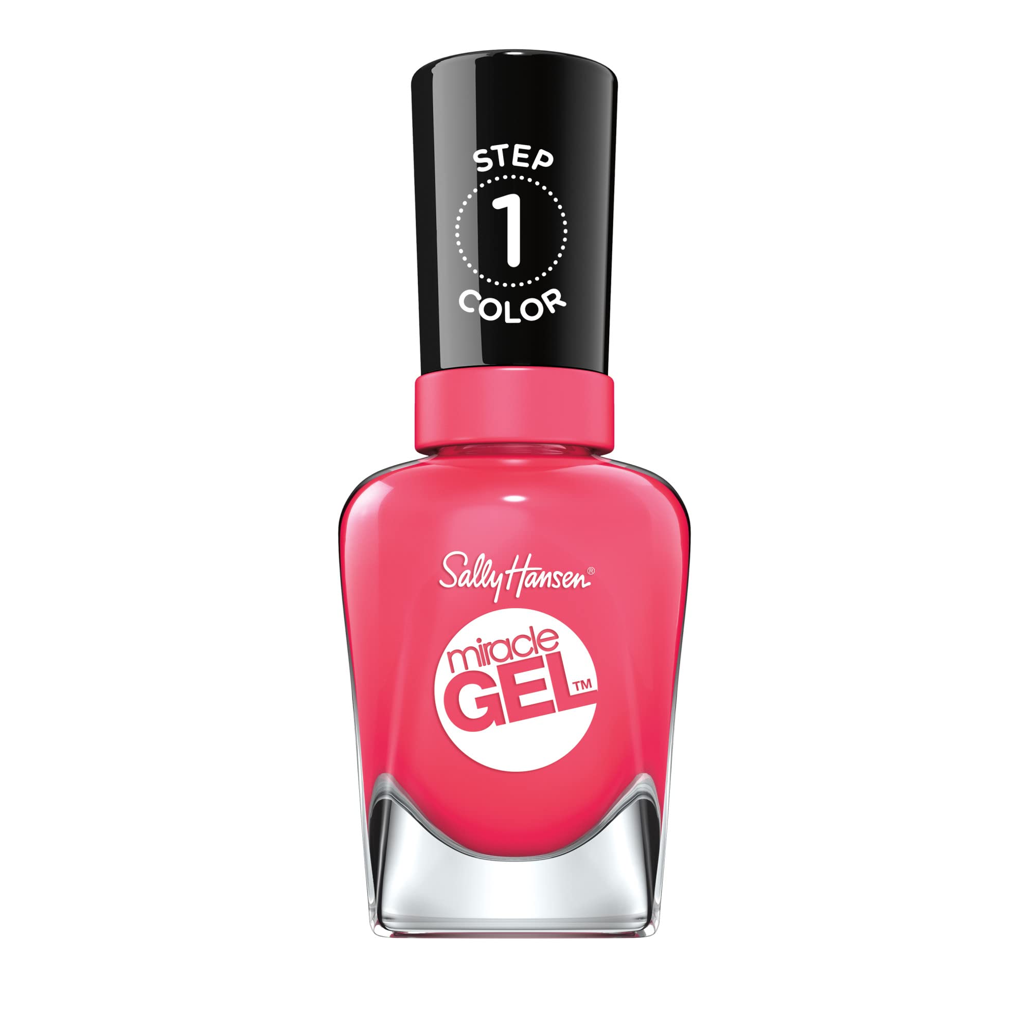 Sally Hansen Miracle Gel Nail Polish, Pink and Red Shades, Bourbon Belle, 14.7 ml