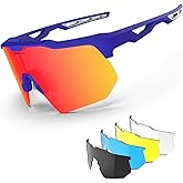 HAAYOT Polarized Sports Sunglasses for Men Women Youth Baseball Cycling Running Softball Biking Glasses 5 Lenses